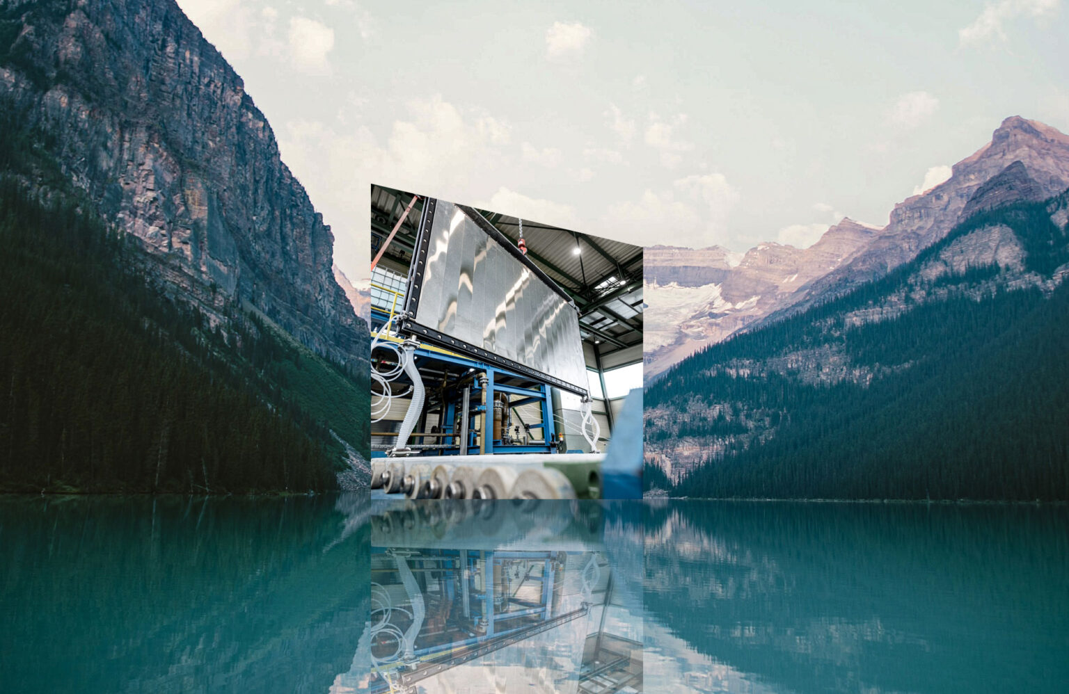 thyssenkrupp nucera technology in mountain landscape